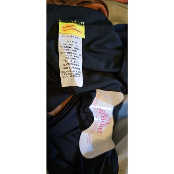 New FREE PEOPLE Agua Bendita Malibu One-Piece Swimsuit $180 LARGE Black - Picture 7 of 9